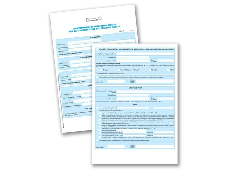 Cassetto fiscale Semper conferimento/delega consultazione – modulo continuo – 851118CS0