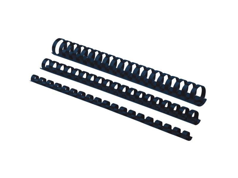 Dorsi plastici FELLOWES blu ad anello tondo 14 mm – 81-100 fogli conf.100 – 5346706