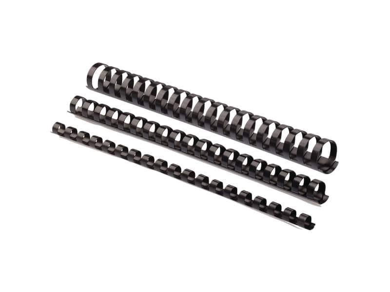 Dorsi plastici FELLOWES nero ad anello tondo 14 mm – 81-100 fogli conf.100 – 5346907