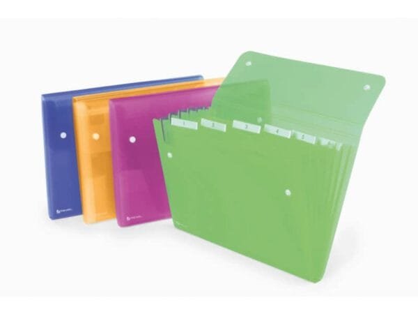 Archiviatore a soffietto Rexel Ice 6 tasche A4 assortiti 2102032