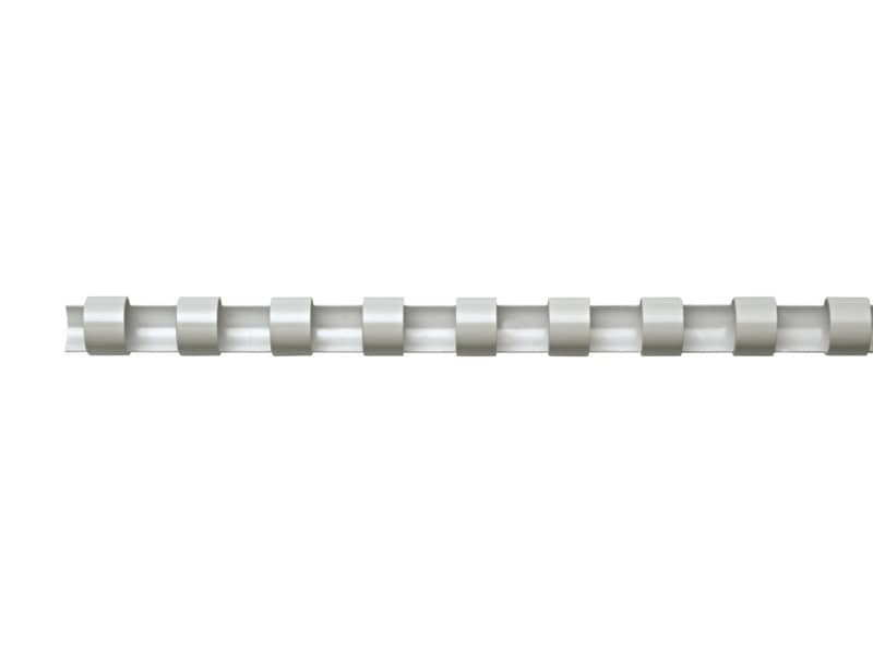 Dorsi plastici per rilegatura FELLOWES ad anello tondo 22 mm bianco 151-180 fogli – conf.50 – 5347803