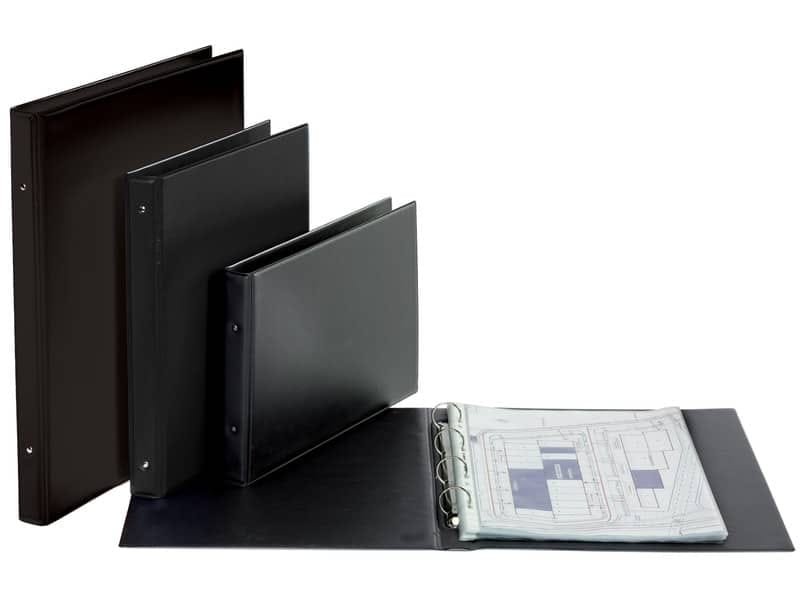 Raccoglitore personalizzabile FAVORIT 40,5×53 cm 4 anelli tondi  30 mm nero 100500162