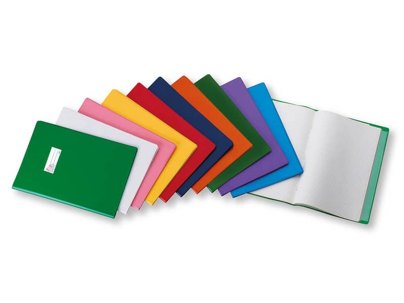 Copriquaderno con etichetta FAVORIT Coprimaxi laccato 21×29,7 cm rosso 100460668