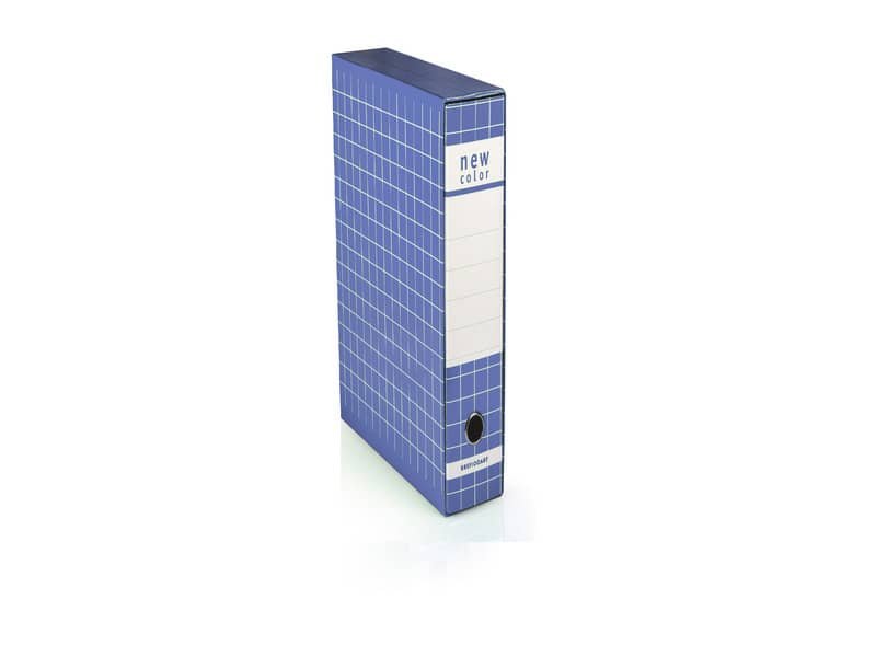Registratore protocollo BREFIOCART New Color Mignon 35×28,5 cm dorso 5 cm con custodia blu – 0201183.BL