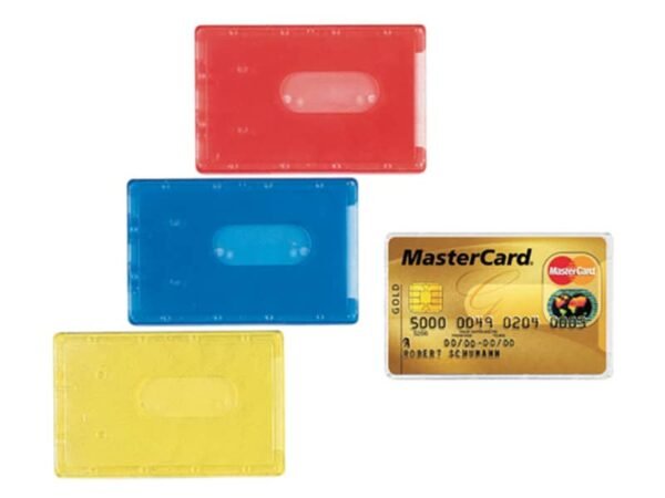 Porta Cards FAVORIT rigidi ad alto spessore 8,8x5,7 cm assortiti conf. da 100 - 100500081
