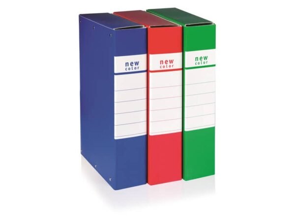 Cartella portaprogetti con 3 bottoni BREFIOCART NEW COLOR 25x35 cm dorso 15 cm blu - 020E7010.BL