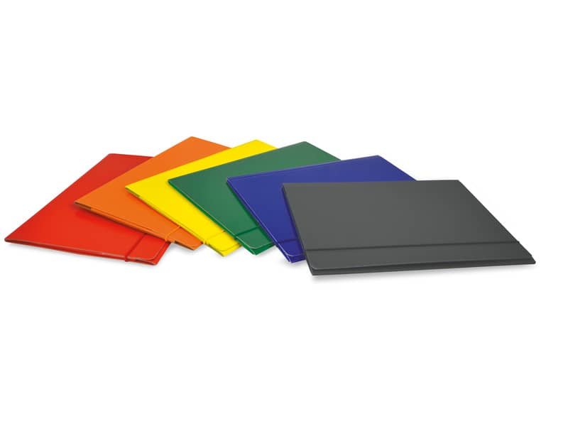 Cartellina con elastico tondo EURO-CART Presspan monolucido- 3 lembi – rosso CPEVERRO_DESK