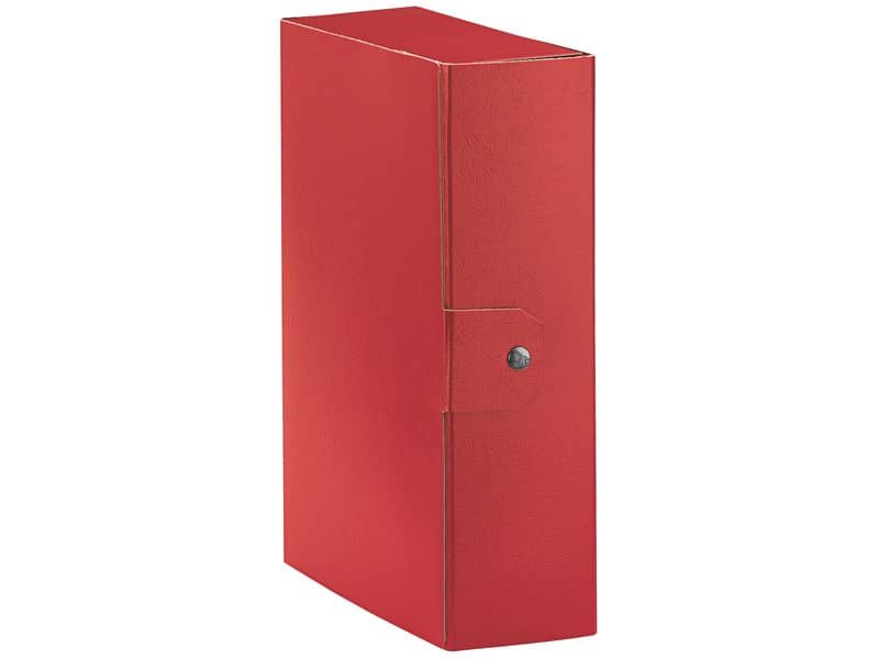 Cartella portaprogetti Esselte C30 EUROBOX dorso 10 cm presspan biverniciato rosso – 390330160