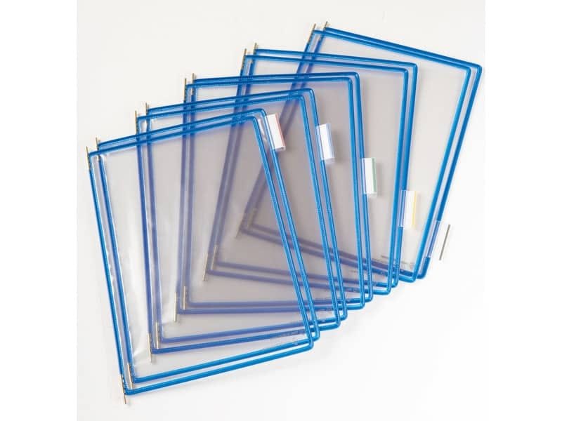 Buste per leggio Tarifold© T-Technic A4 blu – PVC bordo rinforzato Conf. 10 pezzi – B114001