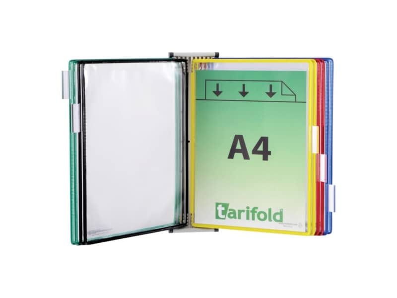 Leggio murale Tarifold© A4 10 buste in PVC B414609