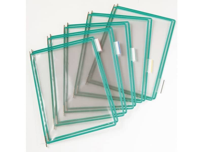 Buste per leggio Tarifold© T-Technic A4 verde – PVC bordo rinforzato Conf. 10 pezzi – B114005