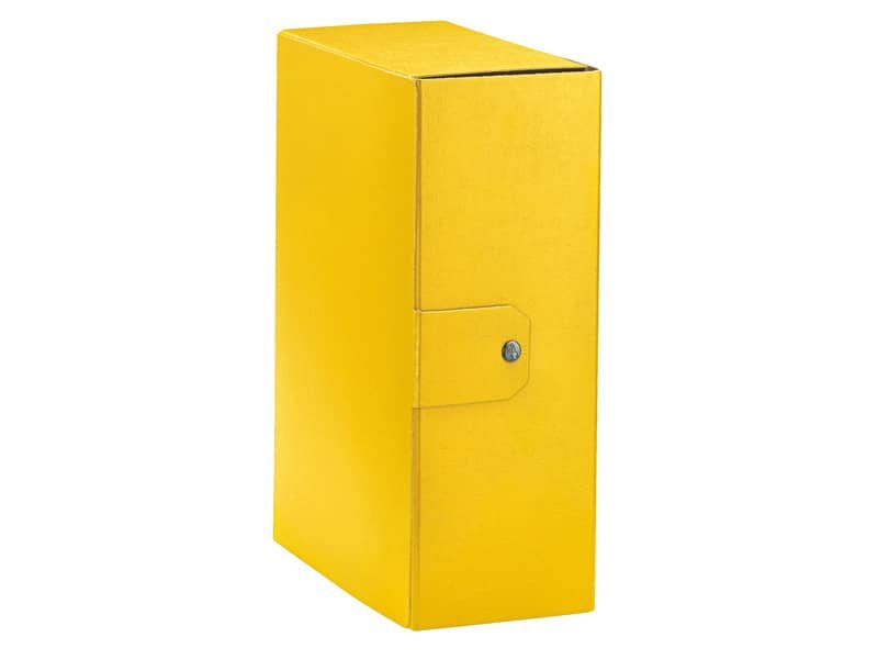 Cartella portaprogetti Esselte C32 EUROBOX dorso 12 cm presspan biverniciato giallo – 390332090
