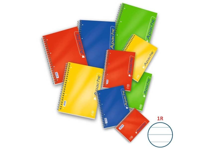 Blocco spiralato 140 fogli Pigna Apache a 4 fori A4 1R 02138061R