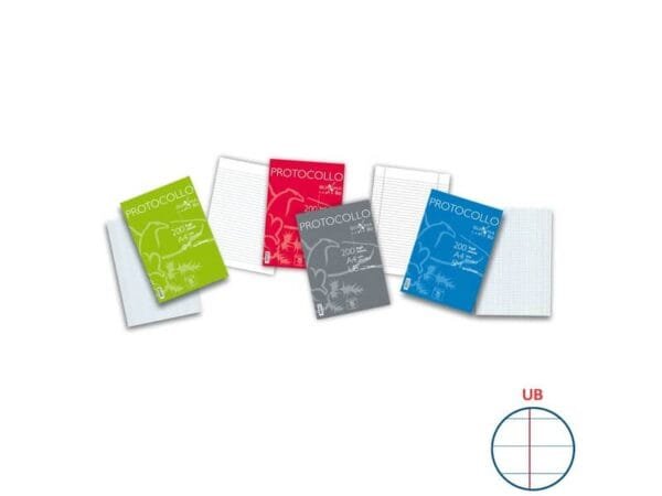 Fogli protocollo Pigna A4 UB uso bollo  confezione da 200 fogli - 0215621UB