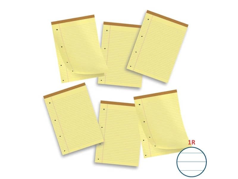 Blocco punto metallico 50 fogli Pigna Legal A4 giallo confezione da 10 pezzi – 0514394RM