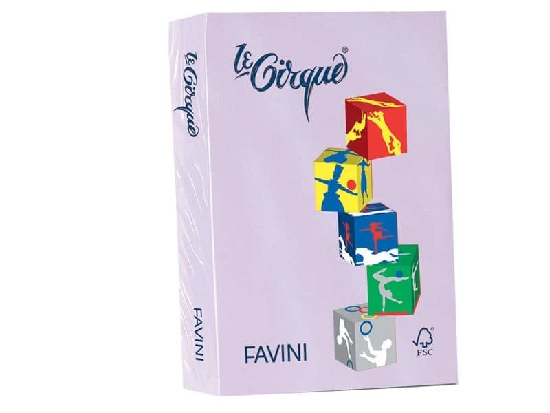 Carta colorata FAVINI LE CIRQUE per tutte le tecnologie di stampa 80 g/mý A4 lilla 104  500 fogli – A719504