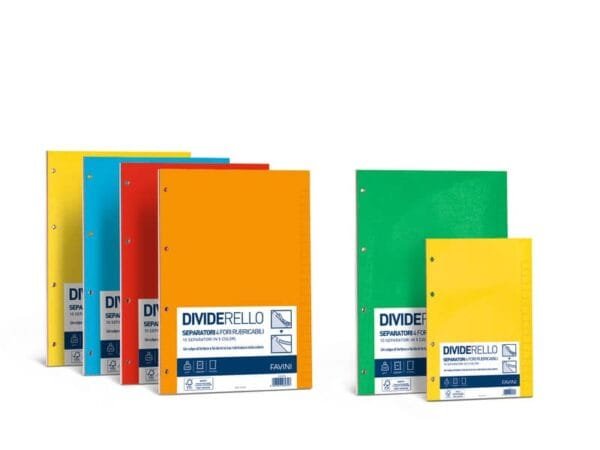 Divisore FAVINI Dividerello 20 tasti rac 220 gr/mq Conf. 20 pezzi - A56Y304