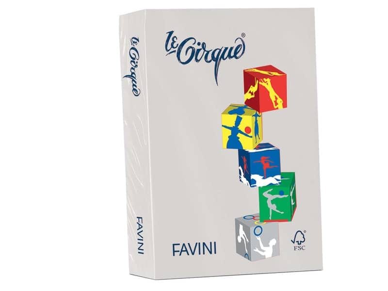 Carta colorata FAVINI LE CIRQUE per tutte le tecnologie di stampa 80 g/mý A4 grigio 109  500 fogli – A71U504