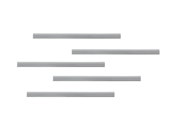 Clip adesive DURABLE DURAFIX© RAIL argento metallizzato 297x17mm conf. 5 - 470723