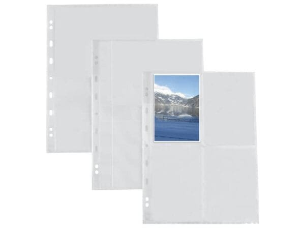Buste a foratura universale Sei Rota Atla F per fotografie 8 spazi 10x15 cm trasparente  conf. 10 buste - 662501