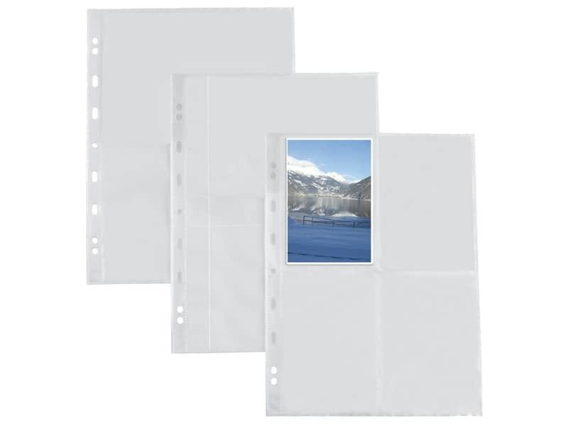Buste a foratura universale Sei Rota Atla F per fotografie 8 spazi 10×15 cm trasparente  conf. 10 buste – 662501