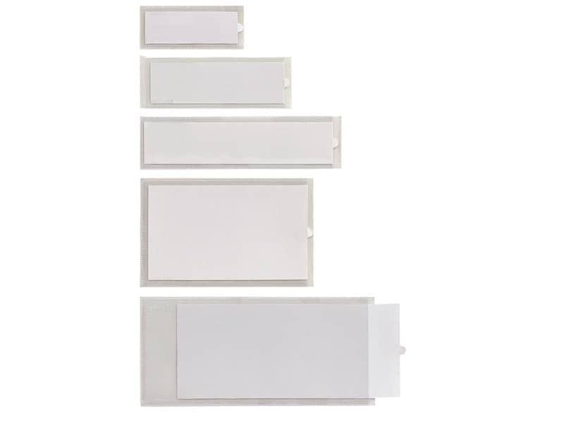 Portaetichette adesive Sei Rota IesTI B4 + etichette intercambiabili 65×100 mm trasparente – conf. 10 pezzi – 321125