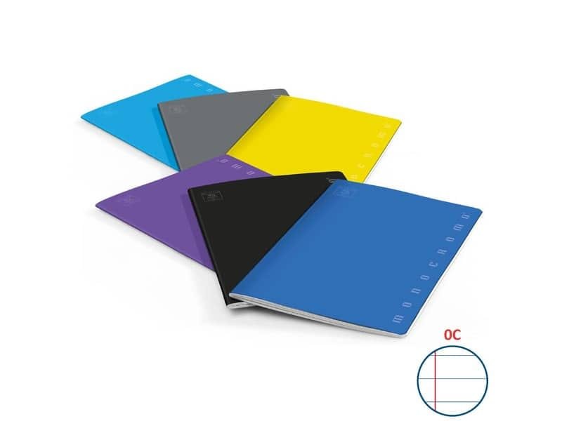 Quaderno 42 fogli PIGNA Monocromo A5 a righe C assortiti 02217780C