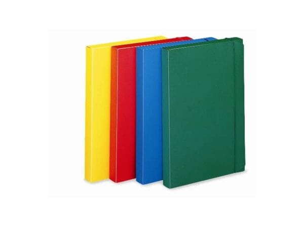 Cartella portaprogetti con elastico LEONARDI 24x35 cm dorso 3 cm giallo - U140GI