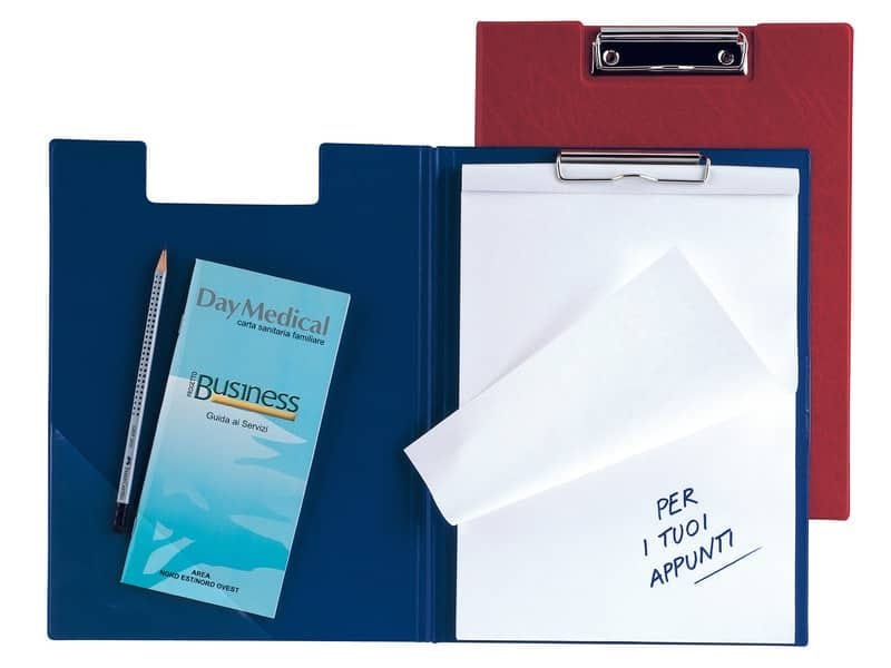 Portablocco doppio con molla Sei Rota Superblock D 21×29,7 cm blu 29342207