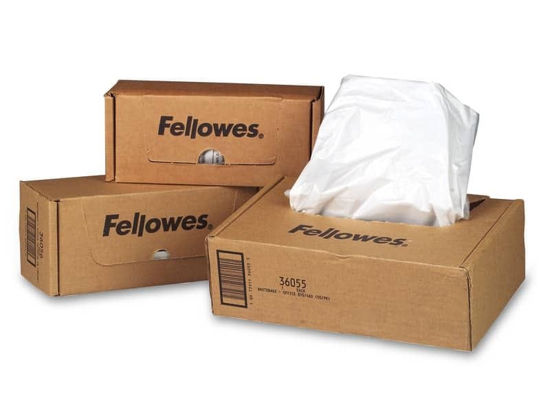 Sacchetti per distruggidocumenti Fellowes capacit… fino a 34 lt. Conf. 100 pezzi – 36053