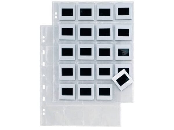 Buste a foratura universale Sei Rota Atla F per diapositive 20 spazi 5,5x5,5 cm trasparente  conf.10 buste 662514