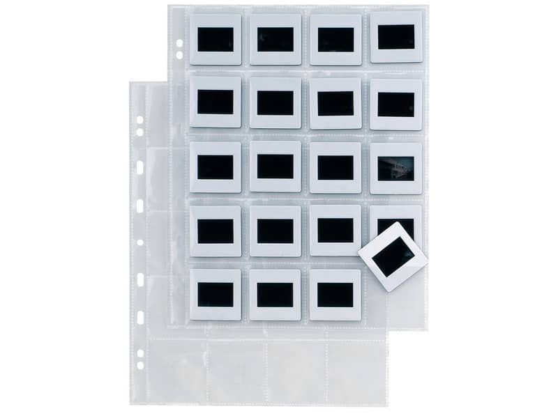 Buste a foratura universale Sei Rota Atla F per diapositive 20 spazi 5,5×5,5 cm trasparente  conf.10 buste 662514