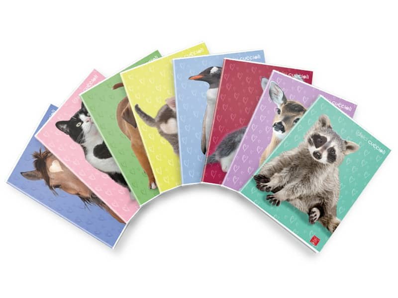 Quaderno 42 fogli PIGNA Dolci Cuccioli A4 a righe 1R assortiti 02325971R
