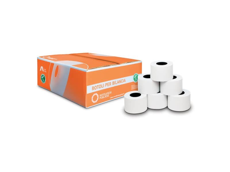Rotoli bilancia Rotolificio Pugliese carta termica BPA Free 57 mm x 30 m foro 12 mm – conf. da 10 – 5730BQ