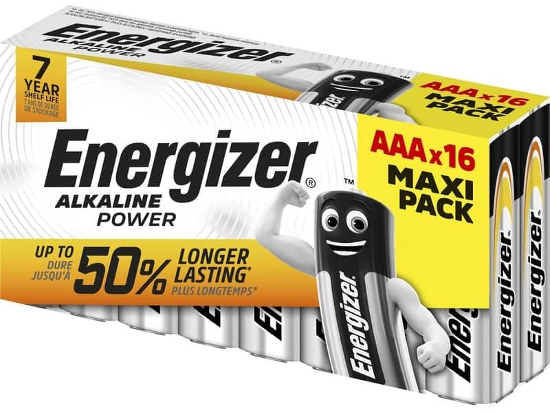 Batterie ENERGIZER Alkaline Power AAA  conf. da 16 – E302743900