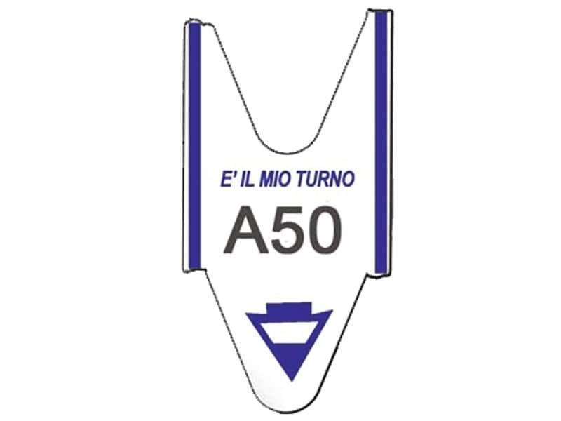 Rotolo tagliandi per eliminacode Printex 2000 tagliandi f.to lettera + 2 cifre blu – Conf. 5 pezzi – TR/ROLL/BLU