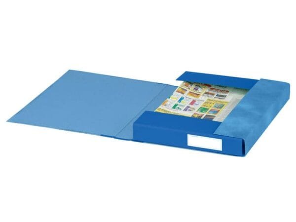 Cartelle a 3 lembi Esselte S60 ESSENTIALS E6 blu 25x32 cm dorso 4 cm 6 cartelle - 391960050