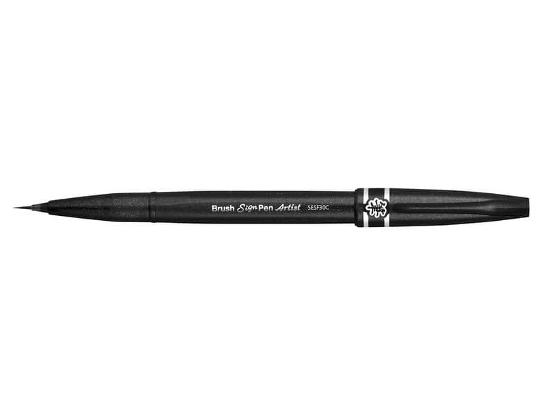Pennarello Brush Sign Pen Pentel colore nero SESF30C-AX