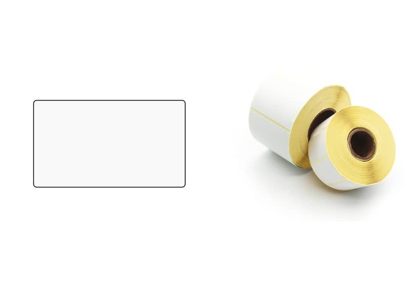 Etichette adesive in rotoli per stampanti trasf.Termico Printex 50×30 mm bianco permanente  5000 pezzi – ETT5030