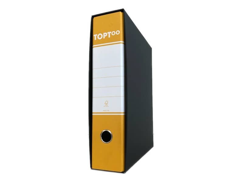 Registratore commerciale TOPToo con custodia dorso 8 cm giallo 23×30 cm – FMCRTU8GI
