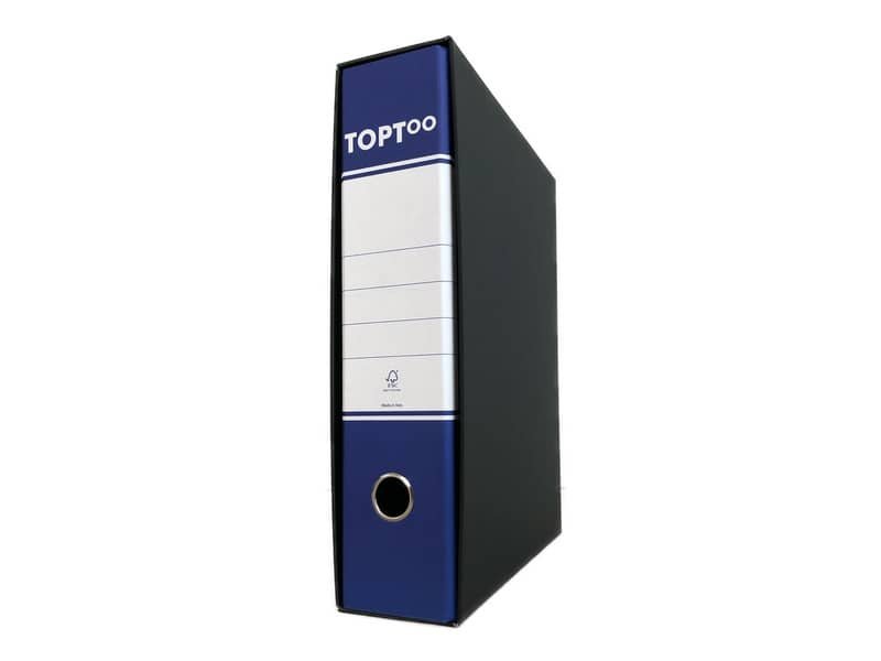Registratore protocollo TOPToo con custodia dorso 8 cm blu 23×33 cm – FMCRTP8BL