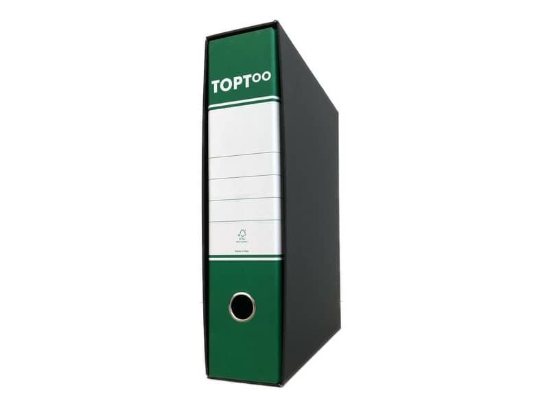 Registratore protocollo TOPToo con custodia dorso 8 cm verde 23×33 cm – FMCRTP8VE