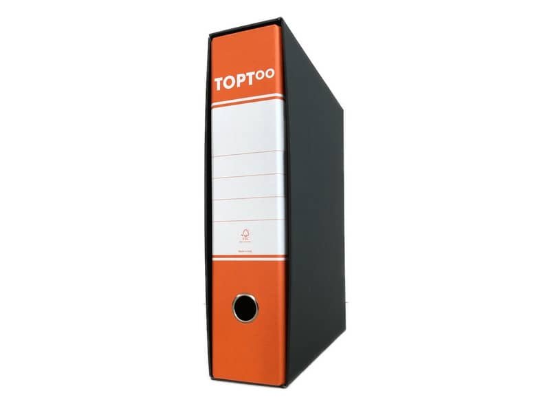 Registratore protocollo TOPToo con custodia dorso 8 cm arancio 23×33 cm – FMCRTP8AR