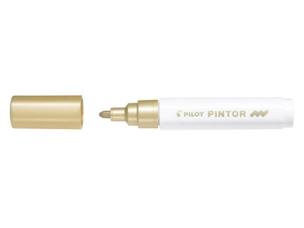 Marcatore multisuperficie Pilot Pintor a base d'acqua punta in fibra 4,5 mm oro - 002376