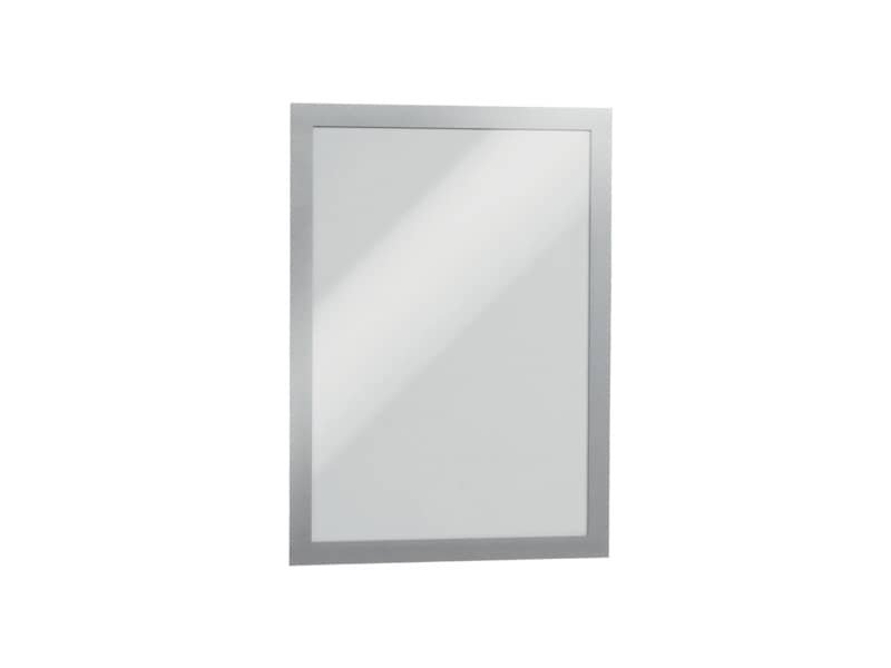 Cornice espositiva adesiva DURABLE DURAFRAME© A4 – argento Conf. 10 pezzi  – 4882-23