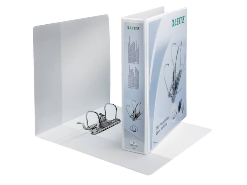Raccoglitore a leva a 2 anelli bianco Leitz dorso 50 mm 42260001