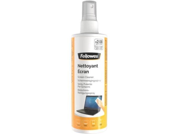 Spray Fellowes per la pulizia degli schermi formato 250 ml 99718