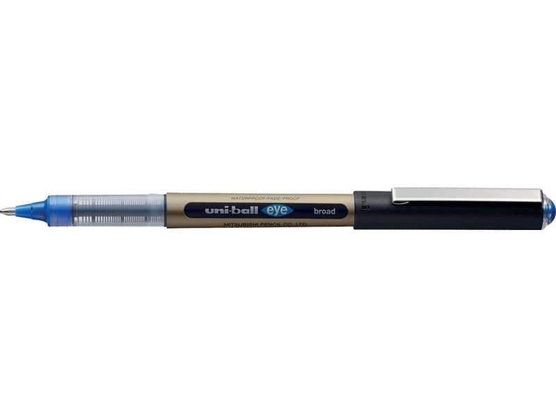 Penna Roller inchiostro liquido Uni-Ball Eye punta media 1 mm blu M UB150 10 B