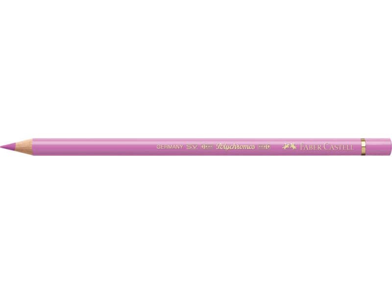Matite colorate permanenti Faber Castell Polychromos mina 3,8 mm conf. 6 pezzi – magenta chiaro – 110119