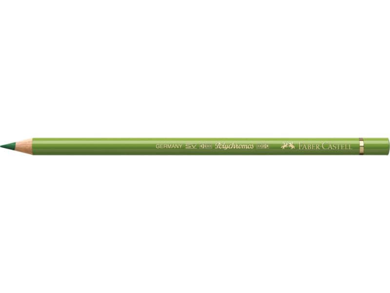 Matite colorate permanenti Faber Castell Polychromos mina 3,8 mm conf. 6 pezzi – verde terra giallastro – 110168